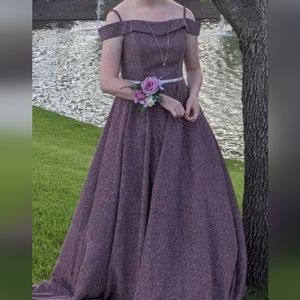 Dark Mauve Prom Dress
